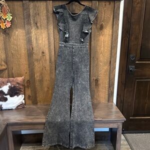 Jealous Tomato Black Flare Jumpsuit
